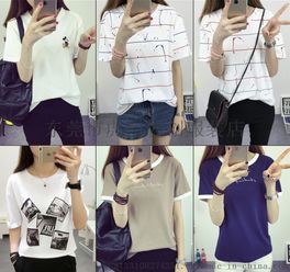 夏日隨性風潮 韓版寬松T恤，打造休閑百搭新時尚